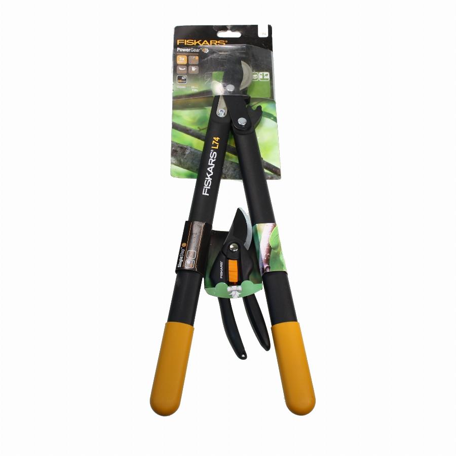 Набор секаторов. Сучкорез Фискарс l74. Секатор fiskars l74. Набор Фискарс секатор + сучкорез. Садовый набор Фискарс.