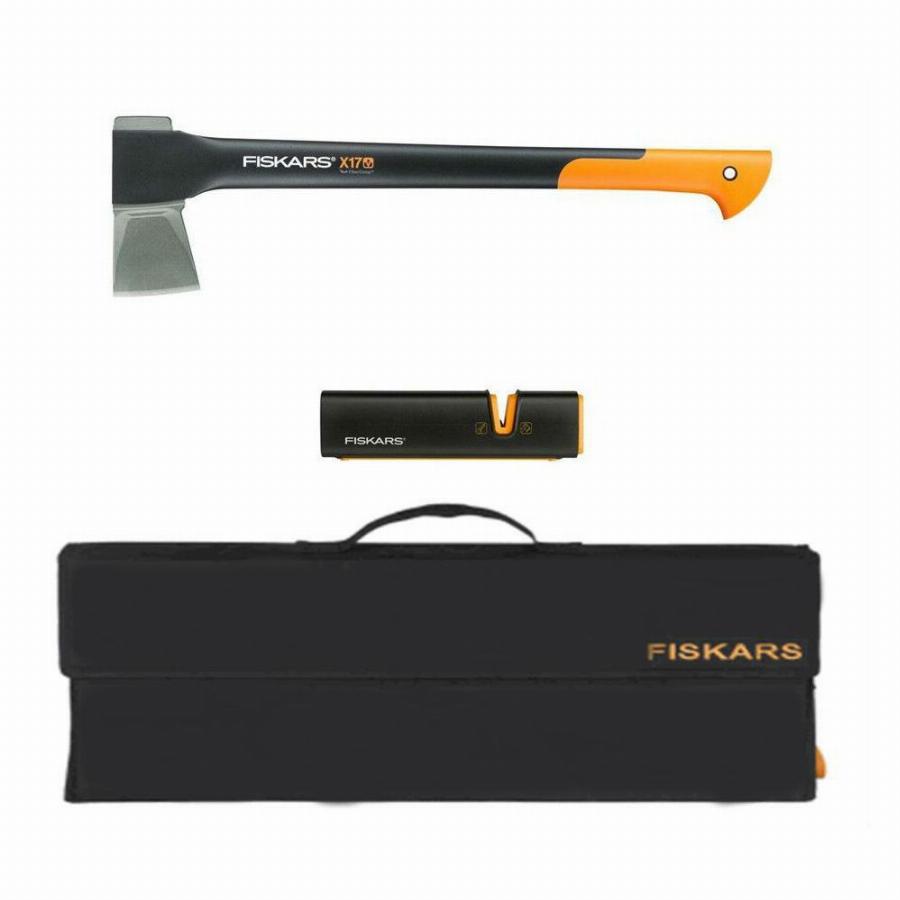 НАБОР ИНСТРУМЕНТА ТОПОР ТОЧИЛКА СУМКА fiskars 129035 | Агрофирма «ФЛОС»