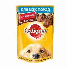 КОРМ ДЛЯ СОБАК pedigree ДЛЯ ВЗРОСЛЫХ СОБАК ГОВЯДИНА 85 Г