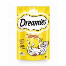 ЛАКОМСТВА ДЛЯ КОШЕК dreamies ПОДУШЕЧКИ С СЫРОМ 60 Г