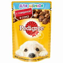 КОРМ ДЛЯ ЩЕНКОВ pedigree ГОВЯДИНА В СОУСЕ 85 Г