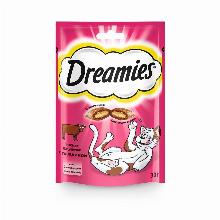 ЛАКОМСТВА ДЛЯ КОШЕК dreamies ПОДУШЕЧКИ С ГОВЯДИНОЙ 30 Г