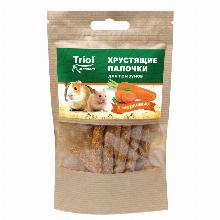 ЛАКОМСТВА ДЛЯ ГРЫЗУНОВ triol ХРУСТЯЩИЕ ПАЛОЧКИ С МОРКОВЬЮ 30 Г