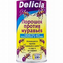 ИНСЕКТИЦИД ПОРОШОК ПРОТИВ МУРАВЬЕВ DELICIA 100 Г delicia