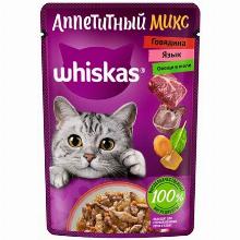 КОРМ ДЛЯ КОТЯТ whiskas ЖЕЛЕ АППЕТИТНЫЙ МИКС 75 Г