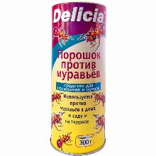 ИНСЕКТИЦИД ПОРОШОК ПРОТИВ МУРАВЬЕВ DELICIA 300 Г delicia