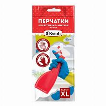 ПЕРЧАТКИ ХОЗЯЙСТВЕННЫЕ ЛАТЕКСНЫЕ XL komfi BICOL04