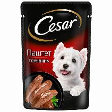 КОРМ ДЛЯ СОБАК cesar ГОВЯДИНА ПАШТЕТ 80 Г